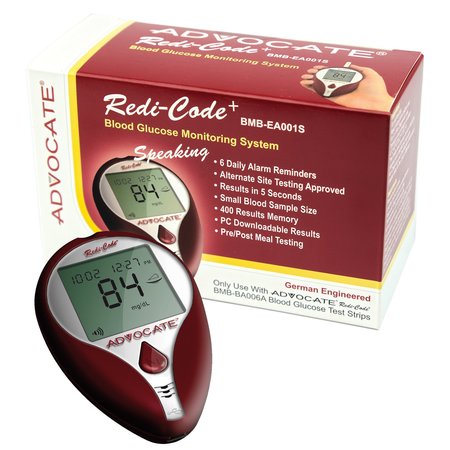 Advocate Redi-Code Plus Speaking Blood Glucose Meter BMB001-S